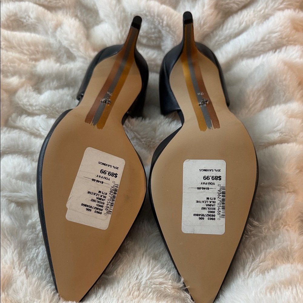 NWT Sam Edelman Black D'Orsay Heels - Picture 3 of 7